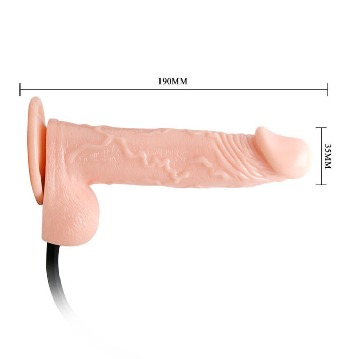 BAILE - DILDO REALÍSTICO VIBRADOR E INFLABLE - CandyHot - Foto 3