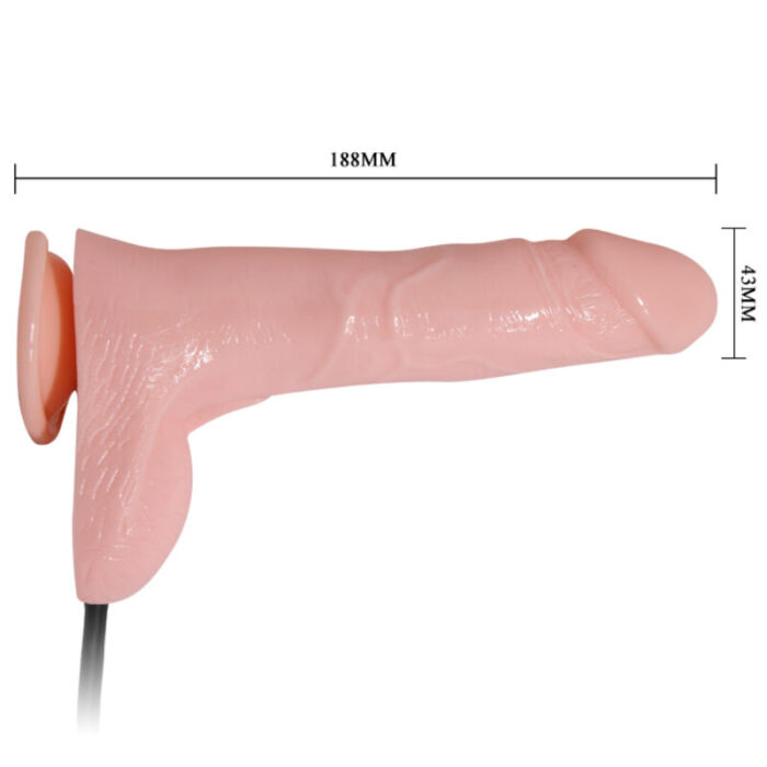 BAILE - INFLATABLE DILDO HINCHABLE REALÍSTICO CON VENTOSA 15 CM - CandyHot - Foto 3
