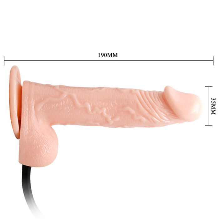 BAILE - INFLATABLE DILDO HINCHABLE REALÍSTICO CON VENTOSA 15 CM - CandyHot - Foto 3