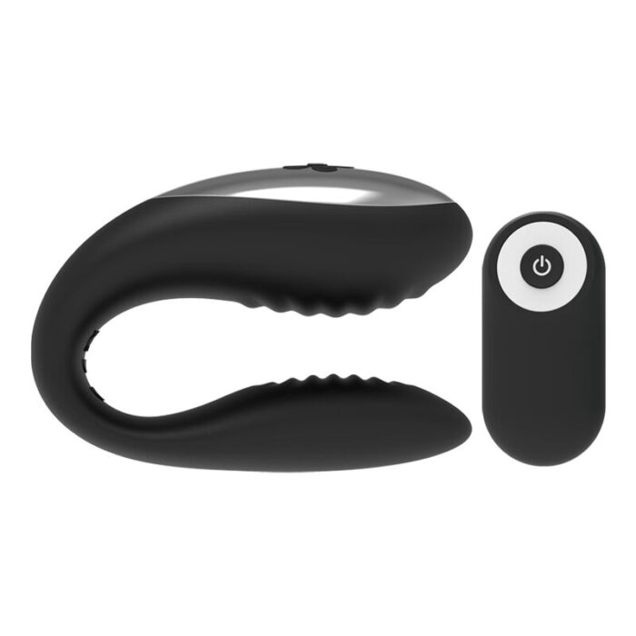 BRILLY GLAM - WE LOVE VIBRADOR PARA PAREJAS CONTROL REMOTO NEGRO - CandyHot - Foto 2