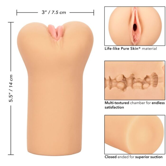 CALEXOTICS - BOUNDLESS VULVA MASTURBADOR TONO LIGHT - CandyHot - Foto 5