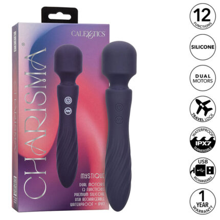 CALEXOTICS - CHARISMA MYSTIQUE MASAJEADOR DOBLE MOTOR 12 FUNCIONES 21