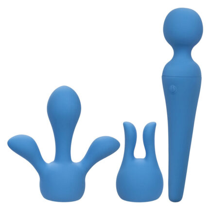 CALEXOTICS - COUTURE KIT VIBRADOR WAND 10 VIBRACIONES AZUL - CandyHot - Foto 2