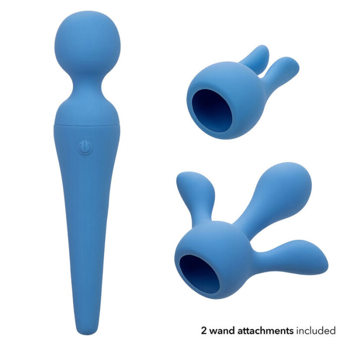 CALEXOTICS - COUTURE KIT VIBRADOR WAND 10 VIBRACIONES AZUL - CandyHot - Foto 6