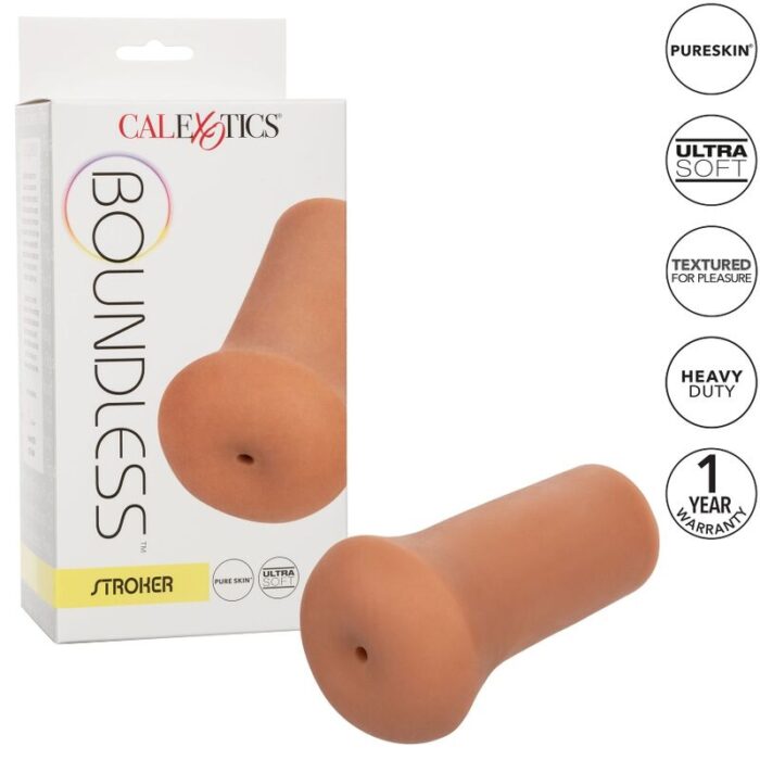CALEXOTICS - MASTURBADOR BOUNDLESS STROKER COLOR CARAMELO - CandyHot - Foto 2