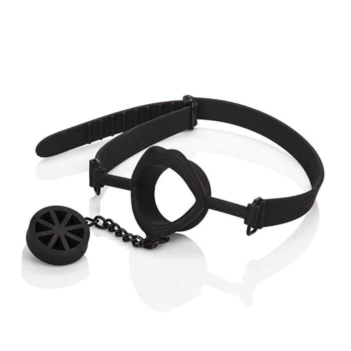 CALEXOTICS - SCANDAL MORDAZA CON TAPÓN DE SILICONA NEGRO - CandyHot - Foto 1