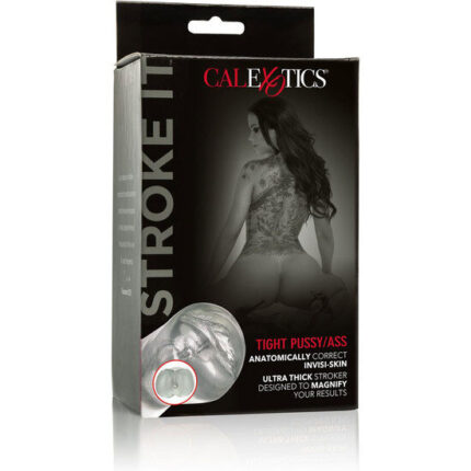 CALEXOTICS - STROKE IT MASTURBADOR VAGINA/ANO TRASLÚCIDO - CandyHot - Foto 2