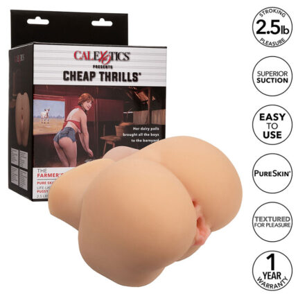 CALEXOTICS - THE FARMERS DAUGHTER DOBLE MASTURBADOR REALÍSTICO NATURAL - CandyHot - Foto 1