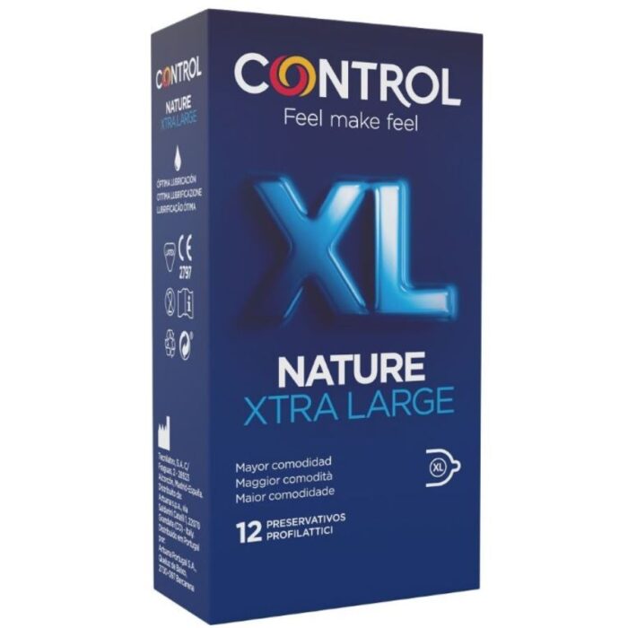 CONTROL - ADAPTA NATURE XL PRESERVATIVOS 12 UNIDADES - CandyHot - Foto 1
