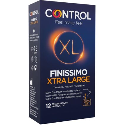 CONTROL - FINISSIMO XL PRESERVATIVOS 12 UNIDADES - CandyHot - Foto 1
