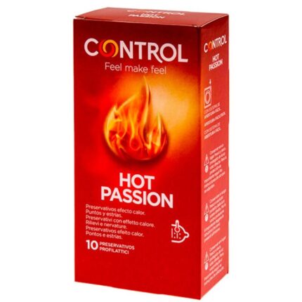 CONTROL - HOT PASSION PRESERVATIVOS EFECTO CALOR 10 UNIDADES - CandyHot - Foto 1