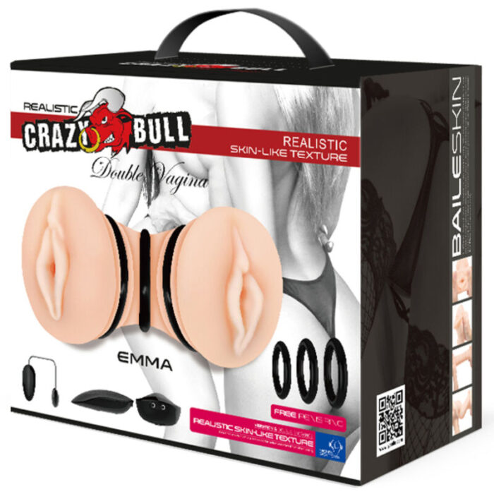 CRAZY BULL - EMMA MASTURBADOR DOBLE VAGINA REALÍSTICO - CandyHot - Foto 6