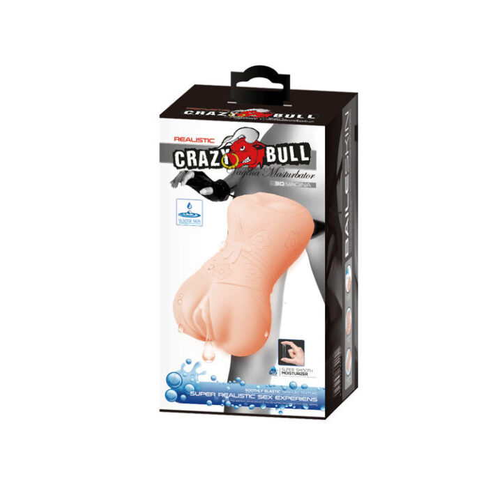CRAZY BULL - MASTURBADOR WATER SKIN MODELO VAGINA 4 - CandyHot - Foto 5