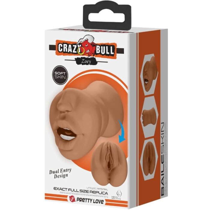 CRAZY BULL - ZOEY MASTURBADOR DOBLE BOCA & VAGINA NATURAL - CandyHot - Foto 6