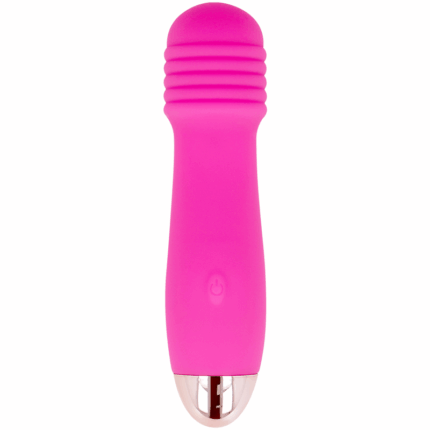 DOLCE VITA - VIBRADOR RECARGABLE THREE ROSA 7 VELOCIDADES - CandyHot - Foto 2