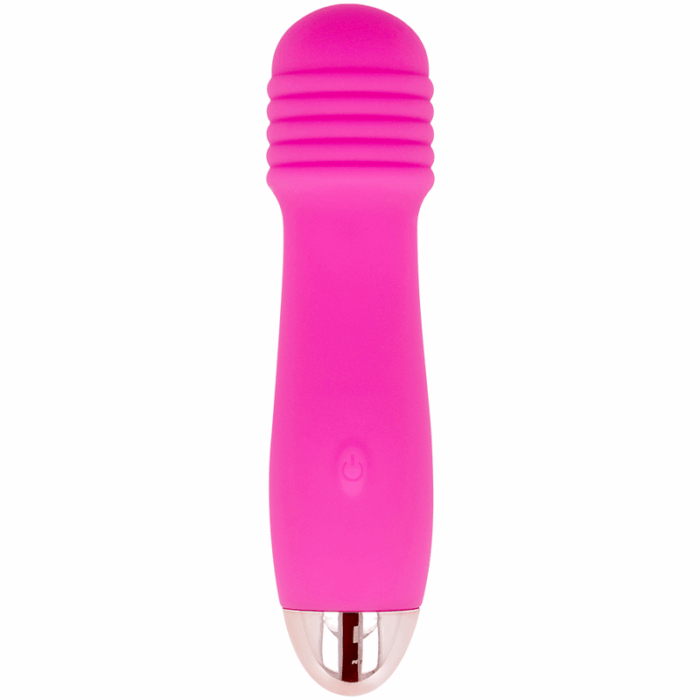 DOLCE VITA - VIBRADOR RECARGABLE THREE ROSA 7 VELOCIDADES - CandyHot - Foto 2