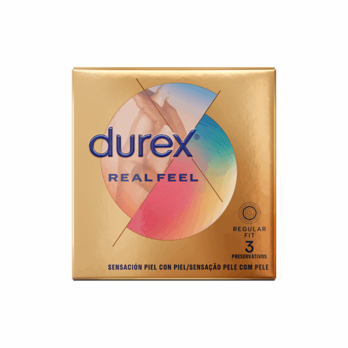 DUREX - REAL FEEL PRESERVATIVOS 3 UNIDADES - CandyHot - Foto 2