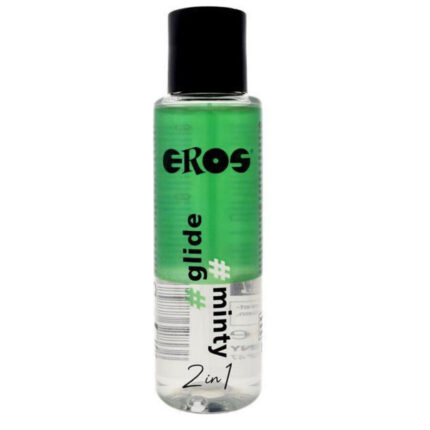 EROS - LUBRICANTE "2 EN 1" GLIDE MINTY BASE DE SILICONA 100 ML - CandyHot - Foto 1