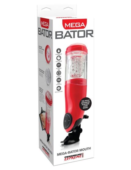 EXTREME TOYZ - PDX MEGA BATOR USB MASTURBADOR MASCULINO BOCA ROJO - CandyHot - Foto 1