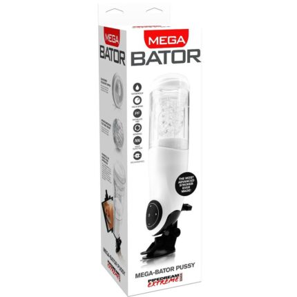 EXTREME TOYZ - PDX MEGA BATOR USB MASTURBADOR MASCULINO VAGINA BLANCO - CandyHot - Foto 1