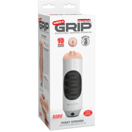 EXTREME TOYZ - PIPEDREAM MEGA GRIP VAGINA MASTURBADOR VIBRADOR - CandyHot - Foto 1