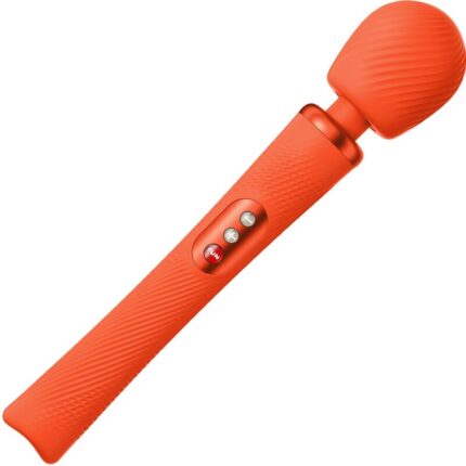 FUN FACTORY - VIM WAND RUMBLE VIBRADOR RECARGABLE SILICONA NARANJA - CandyHot - Foto 1
