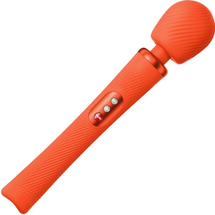 FUN FACTORY - VIM WAND RUMBLE VIBRADOR RECARGABLE SILICONA NARANJA - CandyHot - Foto 1