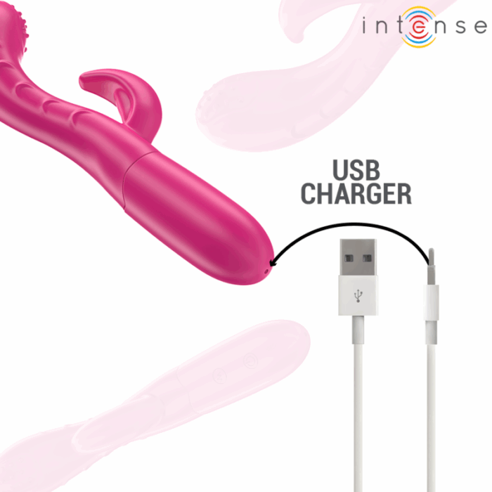 INTENSE - AMARA VIBRADOR CON LENGUA ESTIMULADORA 10 VIBRACIONES ROSA - CandyHot - Foto 6