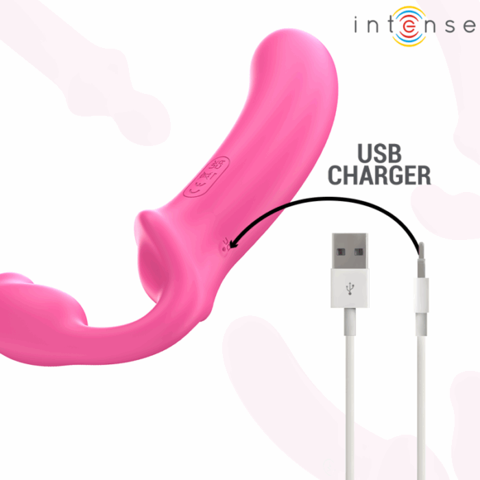 INTENSE - AMY VIBRADOR DOBLE 20 CM ROSA CONTROL REMOTO - CandyHot - Foto 6