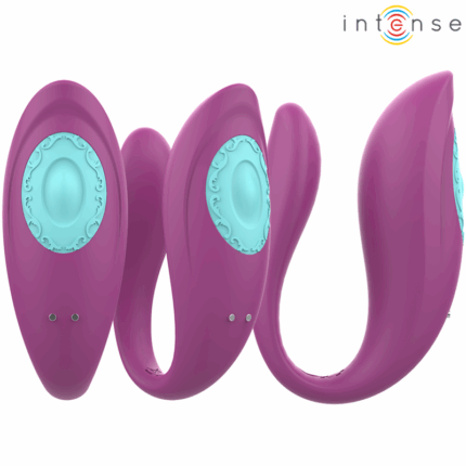 INTENSE - ANNIE ESTIMULADOR & VIBRADOR FORMA DE U MORADO CONTROL REMOTO - CandyHot - Foto 2