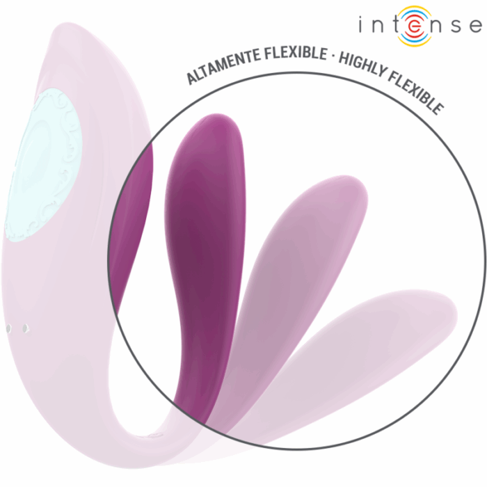INTENSE - ANNIE ESTIMULADOR & VIBRADOR FORMA DE U MORADO CONTROL REMOTO - CandyHot - Foto 5