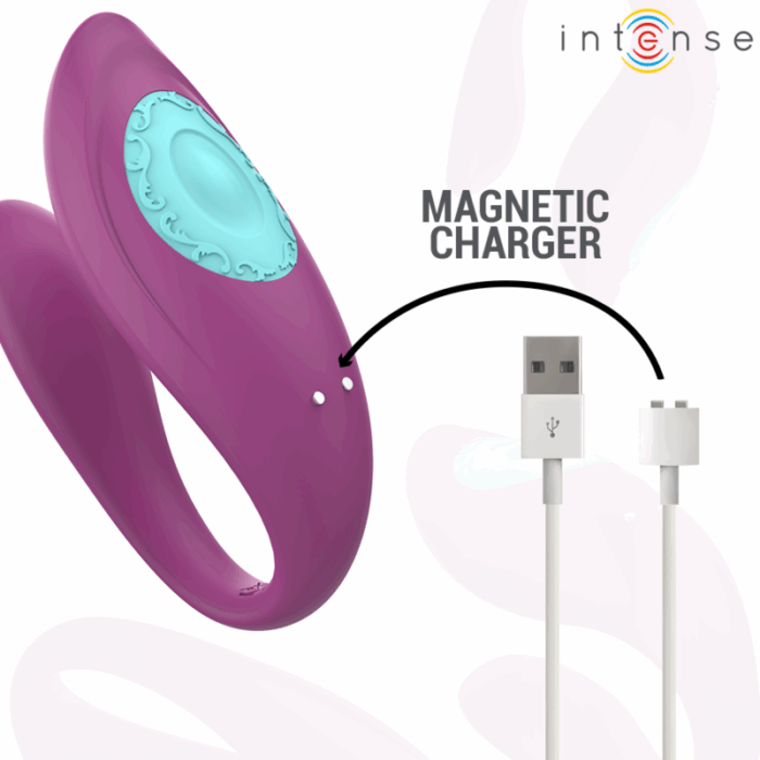 INTENSE - ANNIE ESTIMULADOR & VIBRADOR FORMA DE U MORADO CONTROL REMOTO - CandyHot - Foto 6