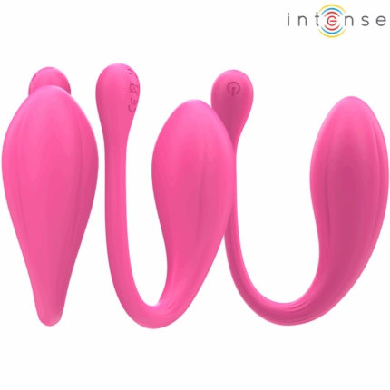 INTENSE - JANICE VIBRADOR U DOBLE ESTIMULACIÓN 10 VIBRACIONES ROSA CONTROL REMOTO - CandyHot - Foto 2