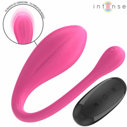 INTENSE - JANICE VIBRADOR U DOBLE ESTIMULACIÓN 10 VIBRACIONES ROSA CONTROL REMOTO - CandyHot - Foto 1