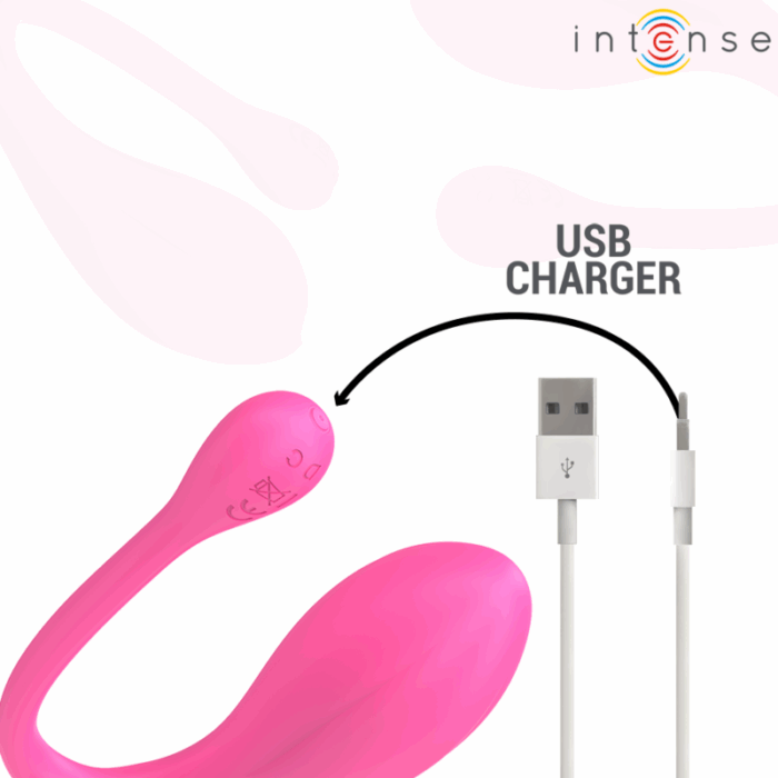 INTENSE - JANICE VIBRADOR U DOBLE ESTIMULACIÓN 10 VIBRACIONES ROSA CONTROL REMOTO - CandyHot - Foto 6