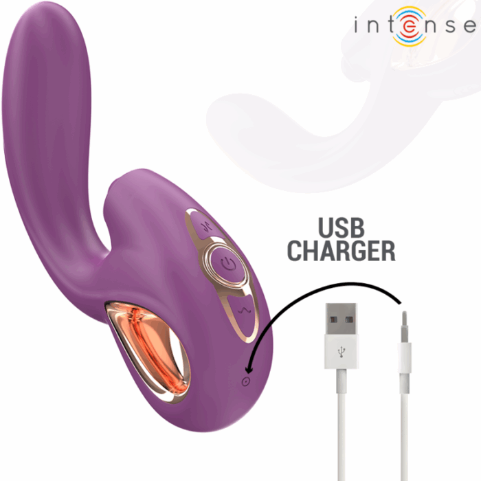 INTENSE - LALI VIBRADOR PUNTO G MULTIFUNCIÓN ESTIMULACIÓN & EMPUJE & VIBRACIÓN MORADO - CandyHot - Foto 6