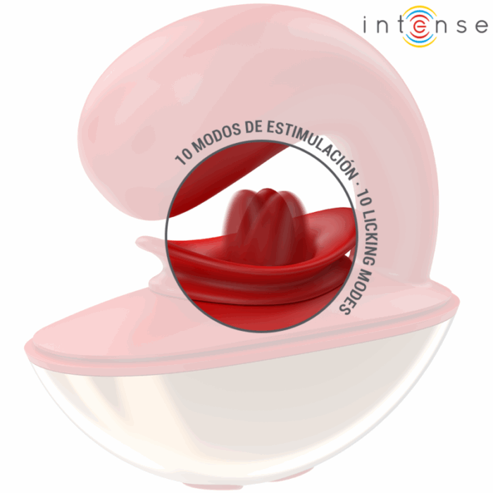 INTENSE - MARIAH VIBRADOR & ESTIMULADOR EN FORMA DE U 10 VIBRACIONES ROJO - CandyHot - Foto 3