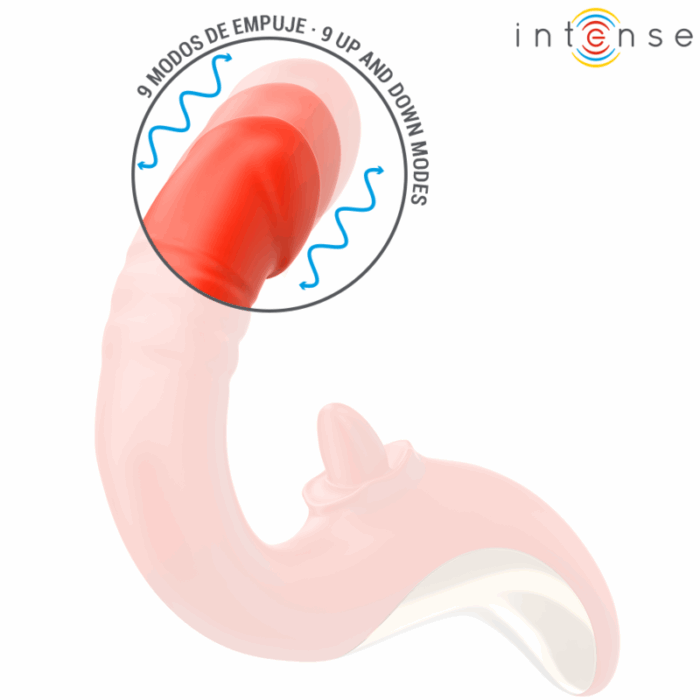 INTENSE - PAULINA VIBRADOR & ESTIMULADOR EN FORMA DE U ROJO - CandyHot - Foto 4