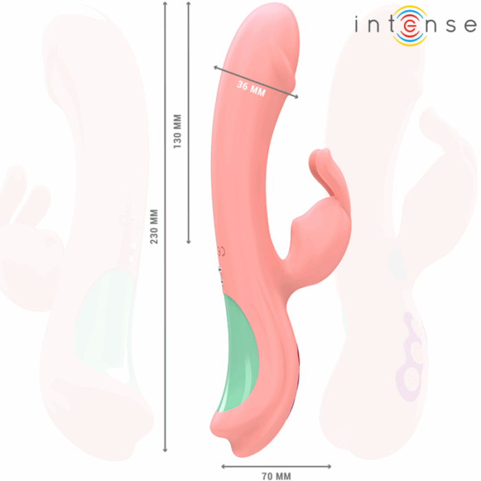 INTENSE - RACHEL VIBRADOR RABBIT 5 VIBRACIONES ROSA - CandyHot - Foto 6