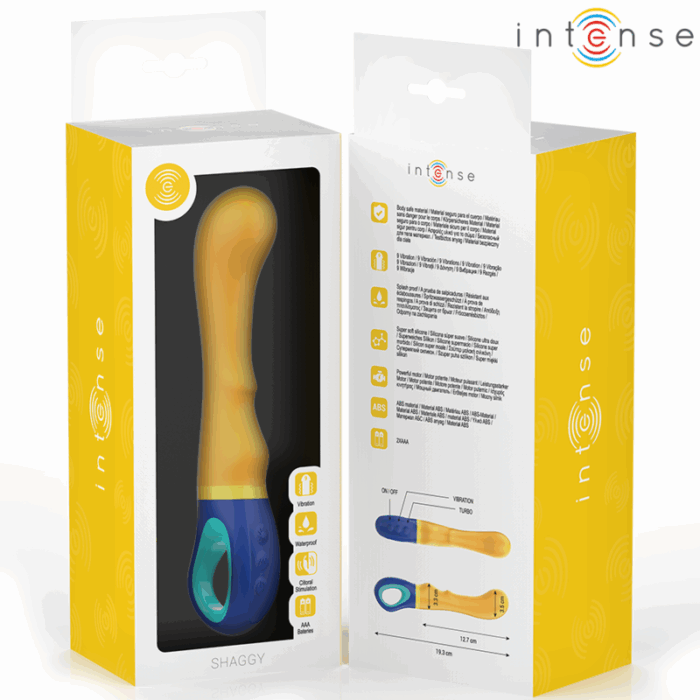 INTENSE - SHAGGY VIBRADOR PUNTO-G AMARILLO - CandyHot - Foto 6