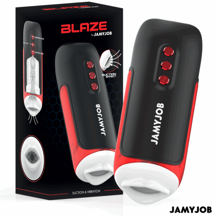 JAMYJOB - BLAZE MASTURBADOR BOCA AUTOMTICO 5 MODOS ONDAS ESTIMULADORAS Y VIBRACIÓN - CandyHot - Foto 1