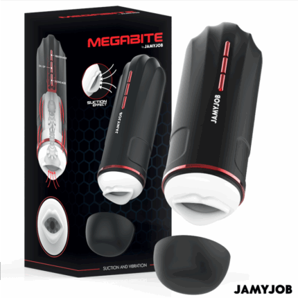 JAMYJOB - MEGABITE MASTURBADOR BOCA AUTOMTICO 5 MODOS ONDAS ESTIMULADORAS Y VIBRACIÓN - CandyHot - Foto 1