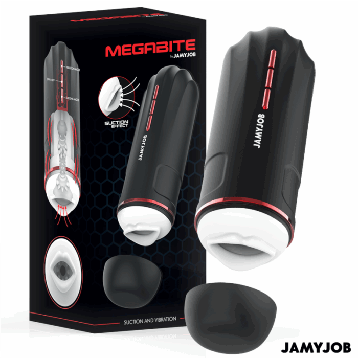 JAMYJOB - MEGABITE MASTURBADOR BOCA AUTOMTICO 5 MODOS ONDAS ESTIMULADORAS Y VIBRACIÓN - CandyHot - Foto 1