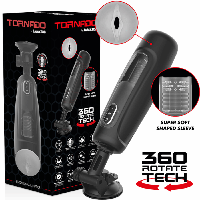 JAMYJOB - TORNADO MASTURBADOR 360 ROTATE TECH - CandyHot - Foto 1