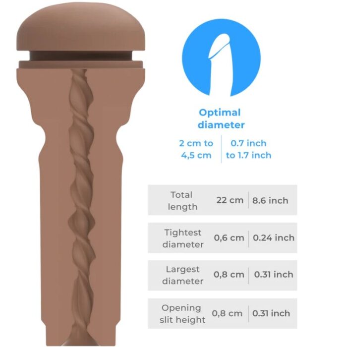 KIIROO - FEEL STROKER MASTURBADOR TRASERO EXTRA APRETADO MULATO - CandyHot - Foto 5
