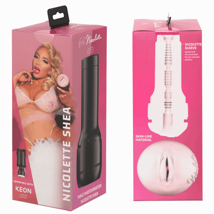 KIIROO - KEON + FEEL NICOLETTE SHEA STROKER + LUBRICANTE AQUA QUALITY 50 ML - CandyHot - Foto 5