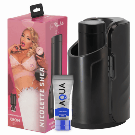 KIIROO - KEON + FEEL NICOLETTE SHEA STROKER + LUBRICANTE AQUA QUALITY 50 ML - CandyHot - Foto 1