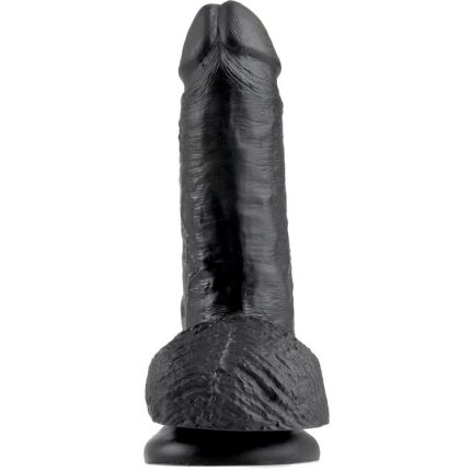 KING COCK - 7 PENE REALÍSTICO NEGRO 17.8 CM - CandyHot - Foto 2