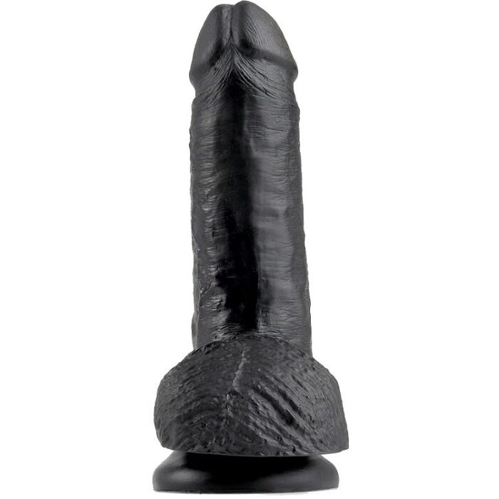 KING COCK - 7 PENE REALÍSTICO NEGRO 17.8 CM - CandyHot - Foto 2