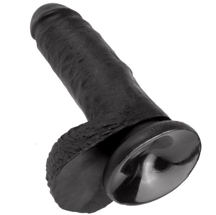 KING COCK - 7 PENE REALÍSTICO NEGRO 17.8 CM - CandyHot - Foto 5